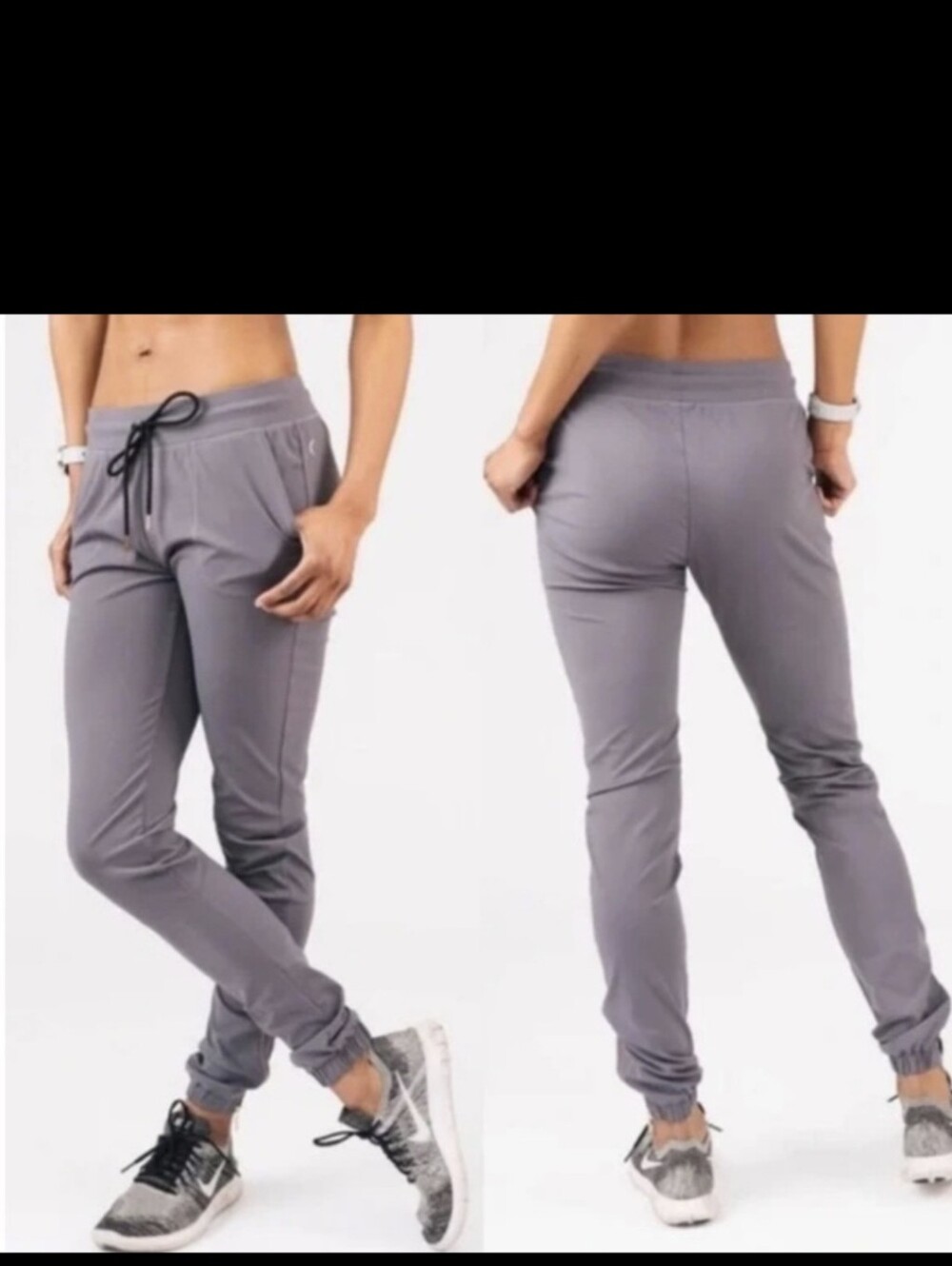 Zyia Active Women's Peak Ankle Zip Joggers Pants Dark Gray Pants! XXL